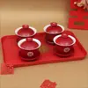 Suministros para Bodas, Tazas de Té Festivas, Regalos de Boda, Tazas de Boda, Juegos de Té de Dote, Tazones a Juego