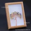 Vendas Diretas de Fábrica Tendência Europeia e Americana Moldura de Foto Retro Personalizada Pedra Natural Ornamentos Árvore da Vida de Pedrinhas Tendência Popular