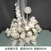 Arranjo de Flores Artificiais para Casamento Estilo Romântico Francês Flor de Seda Artificial Produto Acabado Decoração Conjunto Completo Arranjo de Flores Arte Floral Decorativa Flores Artificiais