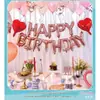 Set de Globos de Cumpleaños Más Vendido Transfronterizo Decoración para Fiesta Temática Miércoles Juguete de Dibujos Animados para Niños