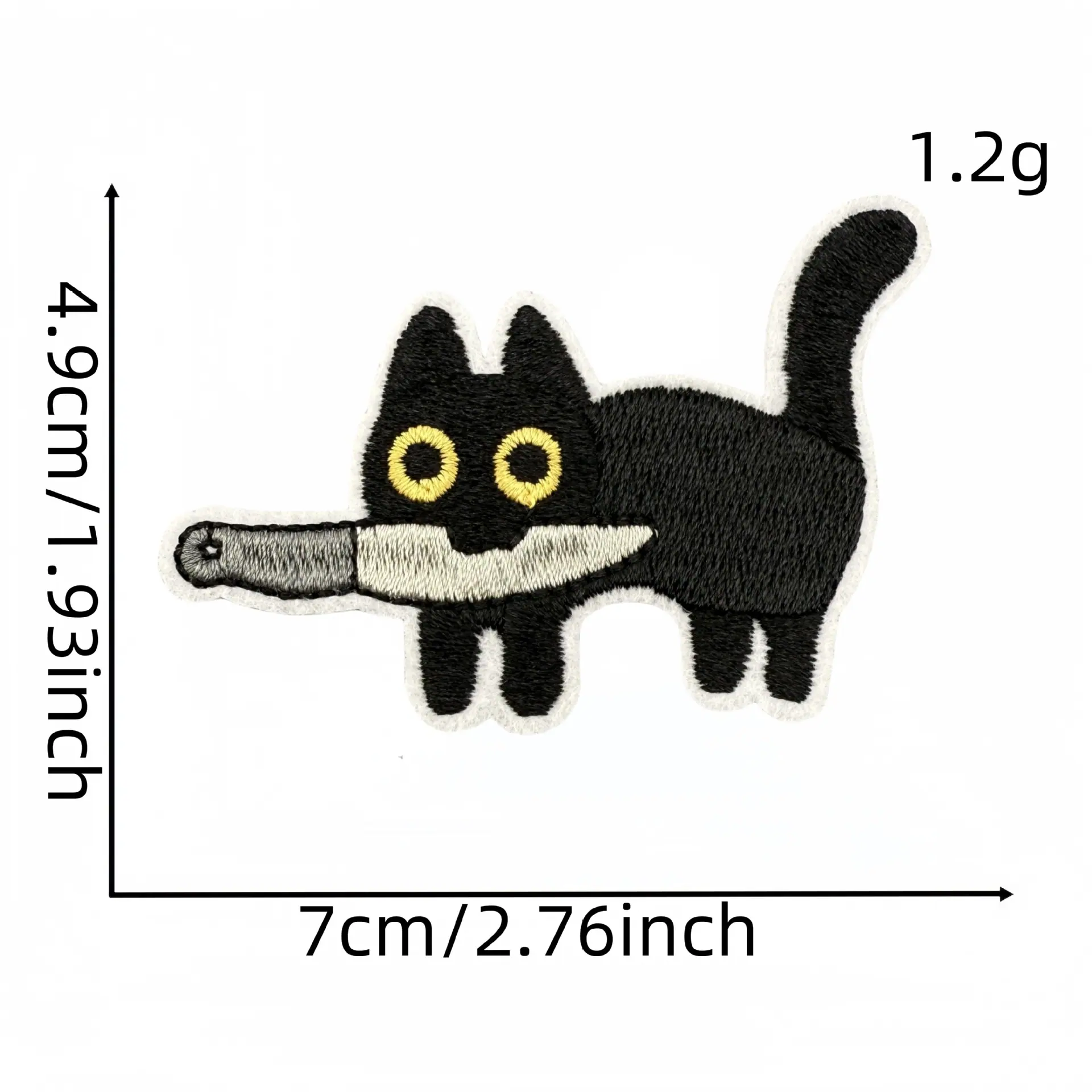 黑猫布贴3#