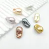 Cuentas irregulares de concha irregular Cuentas sueltas de imitación barroca con agujero recto Accesorios de joyería para pulsera collar hechos a mano para DIY