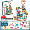 Blocos de construção de pista de bolinhas de luz magnética, peça magnética tridimensional DIY mutável, brinquedo de blocos de construção de mosaico infantil