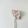 Gorro de Bebé Yipan Estilo Ins Cuadros Frescos Gorro para Recién Nacidos Bebé Pequeño Estilo Corte Gorro para Recién Nacidos de Edad Pequeña