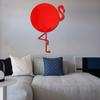JM810 grulla de corona roja pegatinas de pared de espejo creativas decoración de pared para sala de estar dormitorio diseño de estudio pegatinas autoadhesivas impermeables