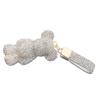 Llavero colgante de oso violento de caricatura de diamante en polvo ligero, accesorios de decoración colgante de muñeca exquisita tridimensional