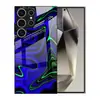 Adecuado para funda de teléfono Samsung S26ULTRA con líneas de patrón morado, cubierta protectora S24, funda de cristal templado A57, A07