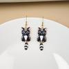 Aretes Japoneses y Coreanos Simples de Joker Divertidos de Gato Lindo Creativos de Personalidad Lindo Animal con Goteo de Aceite Venta al por Mayor Mujeres