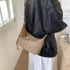 Bolsa Feminina Estilo Vintage para Outono e Inverno 2025, Novo Design de Nicho Bolsa Transversal de Ombro Único, Popular Bolsa Coreana Dumpling