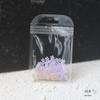 Bolsa de material para uñas de flor de cinco pétalos roja neta al por mayor, flor de resina de cristal de hielo blanco, joyería para uñas