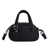 Bolsa Bowling com Design Único para Mulheres, Bolsa de Mão Vintage Fofa Nova 2026, Bolsa Boston de Ombro Único Transversal
