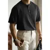 Camisa de Manga Corta Fresca de Seda de Hielo para Negocios Ligeros Secado Rápido para Hombre Primavera y Verano 2025 Camisa Casual de Color Sólido para Viajero