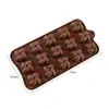 Molde de Silicone para Chocolate Desenho Animado Multiestilo Transfronteiriço Números e Letras Molde de Assar DIY Molde para Fudge Cubo de Gelo