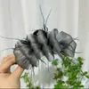Pinza para el Cabello de Malla Burbuja de Nube para Mujer 2023 Nuevo Pinza de Tiburón Grande con Pluma Accesorio para el Cabello Pasador Lazo