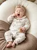 Recém-nascido Outono Roupas de Corpo de Mangas Compridas Bebê Quente Roupas de Saída Primavera e Outono Bebê Roupas Bonitas para Casa