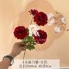 Livro Vermelho Explodindo Flor Simulação 4 Cravo Bola Crisântemo Flor Artificial Fileira de Flores de Casamento Decoração de Flores de Casamento Crisântemo Ping Pong