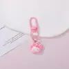 Lindo colgante de llavero de pata de gato KT cat, accesorio de llavero con cuentas, decoración DIY para mochila, accesorio de regalo cultural y creativo