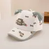 Boné de Baseball para Cachorro Dachshund com Etiqueta de Couro Estampada Estilo Coreano, Novo Modelo Primavera e Outono com Orelhas de Cachorro 3D, Chapéu Infantil de Desenho Animado