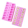 Molde de Silicona para Pastel de Mahjong Trece Banderas Cabello Diez Mil Cuatro Botones de Azúcar Chocolate Decorar Molde para Waffle Donut