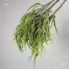 Plantas Verdes, Hierba de Junco, Hierba Bigote de Dragón, Fondo de Boda, Paisajismo de Ventana Floral, Flores Decorativas para Boda en Bosque Blanco y Verde