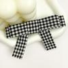 Nova Academia Britânica Estilo Xadrez Bow Hairpin Doce Menina Franja Clipe Lateral Quebrado Hairpin Headwear Acessórios para o Cabelo