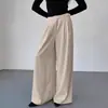 FCB Colección Nueva de Primavera: Pantalones de Traje de Cintura Alta para Mujer, Pantalones Anchos Modernos y Fluidos, Diseño Casual de Pantalones Largos