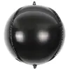 Globo de Papel de Aluminio Negro 4D de Bola Nuevo Transfronterizo 10 pulgadas 15 pulgadas 18 pulgadas 22 pulgadas Suministros de Decoración para Fiestas de Cumpleaños Venta al por Mayor
