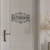 Logo Inglés Baño Baño Inodoro Pegatina de Pared Decoración de Puerta Papel Autoadhesivo Transfronterizo Se Puede Enviar Ay01