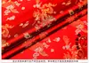 Tecido de cetim brocado de dragão e fênix de alta densidade tecido para almofada de sofá mogno tecido para traje antigo tecido para cheongsam