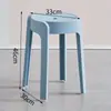 Bancos de plástico engrosados para uso doméstico, apilables, adecuados para mesas de comedor, como sillas de repuesto o como sillas de molino de viento/taburetes de remolino