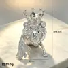 Lujo Ligero Aleación Cisne Bola de Cristal Base Soporte Titular Gabinete de Vino Almacenamiento Soporte de Bola Oficina en Casa Soporte Metálico Adorno