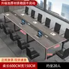 Mesa de Conferencias, Mesa Larga, Escritorio y Sillas Modernos Simples para Sala de Reuniones, Estaciones de Trabajo de Negociación Grandes y Pequeñas