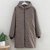 Delantal grueso de manga larga con forro polar para otoño e invierno Moda coreana Overol cálido para adultos Moda de trabajo Ropa exterior para mujer