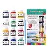 Set de pintura acrílica gouache acuarela 25ml 12 colores 6 colores pintura para textiles publicidad graffiti al por mayor