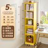 Estante de aço para casa de chão multi-camadas estante de sala de estar espaço canto prateleira de armazenamento estudo infantil prateleira de armazenamento de ferro
