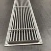 Rejilla de Ventilación de Aire Acondicionado de Aleación de Aluminio con Lamas, Salida de Ventilación Cruzada con Lamas, Salida Directa a Prueba de Lluvia de Aleación de Aluminio con Lamas