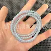 Alternativa Asequible a las Pulseras Costosas de Jadeíta Azul Agua para Hombres y Mujeres, Abalorios Estilo Vintage, Pulseras y Collares de Jade Cortados Rectos Color Azul Lago Verde Aceite