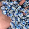 Nuevas Cuentas Redondas de Dibujos Animados Anime con Agujeros Rectos para Cadena de Teléfono, Llavero, Cadena de Bolso, Accesorios para Llavero
