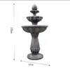 Fuente de agua corriente estilo europeo, patio jardín exterior, estanque de peces, elemento acuático, decoración de paisaje, adorno de boda, pozo de los deseos