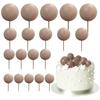 Fabricante Transfronteiriço Decoração de Bolo Pronta Plug-In Bola Dourada Bola de Espuma Conjunto de Cores Misturadas Bola Cor Macaron Ins