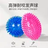 Juego de Pelotas Sonoras Espinosas de TPR para Mascotas, Gatos y Perros, Limpieza Dental, Duradero, Juguete de Alta Elasticidad, Suministros Interactivos para Aliviar el Aburrimiento