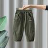 7826 Roupas Infantis Calças para Meninos Primavera e Outono 2026 Novo Estilo Calças Cargo Infantis Primavera Elegantes Outono Calças Longas para Meninos