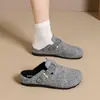 Zapatos Birkenstock Grises para Mujer, Nuevos Modelos Primavera y Verano, Suela Suave, Cómodos para Uso Prolongado, Mocasines Casuales Slip-On Versátiles