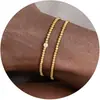 2024 Nuevo Diseño de Producto Pulsera en Capas con Perlas de Imitación y Cuentas Pulsera Ajustable de Acero Inoxidable con Forma de Corazón Temperamento Elegante para Mujer