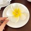2026 Novo Presilha de Cabelo Floral de Alta Qualidade Presilha de Garra Flor Plumeria para Mulheres, Acessório de Cabelo para a Parte de Trás da Cabeça, Presilha Tubarão para Coque