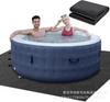 Alfombrilla Protectora para Tina de Agua Caliente Transfronteriza, Alfombrilla de Fieltro para Piscina de Spa, Alfombrilla Impermeable y Antideslizante para Piscina Inflable de Spa en Interiores y Exteriores