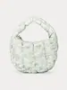 Bolso de nube plisado coreano para mujer, bolso de mano fresco y simple, nuevo bolso tipo chaqueta de algodón plumón, minibolso ligero
