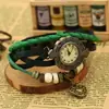 Reloj de Moda Estilo Punk Coreano Reloj Vintage para Mujer Reloj con Pulsera de Cuero Genuino Reloj de Moda Estilo Coreano para Estudiantes