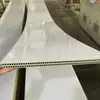 Painéis de parede de fibra de madeira de bambu feitos sob medida sob demanda 1,22m de largura textura de madeira ao toque dobra curva decoração de salão de exposições pedido em pequena quantidade