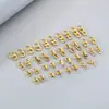 Pendientes de Acero Inoxidable 304 Cadena Cubana con Borlas Joyería Chapado en Oro de 18K Clip para Oreja Pendientes Unisex